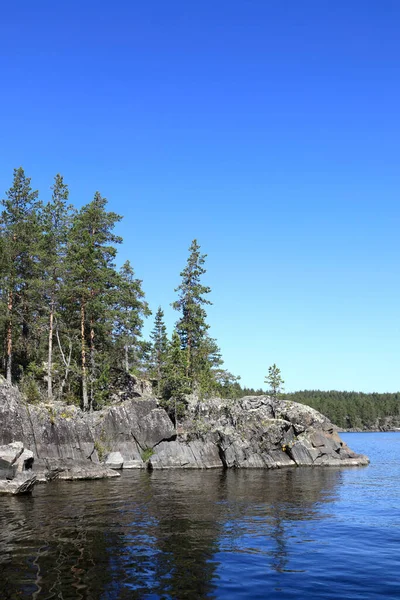 Vista Del Parque Nacional Lago Ladoga Skerries Karelia — Foto de Stock