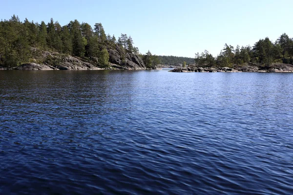 Veduta Degli Skerry Ladoga Estate Carelia — Foto Stock