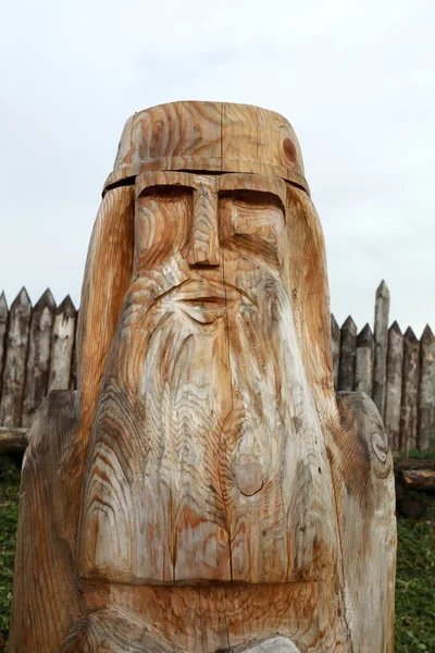 View Scandinavian God Odin Viking Village — Stock Photo, Image