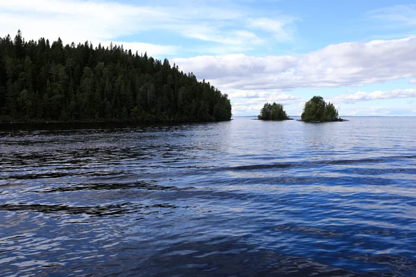 View of Ladoga lake in summer, Russia — Stock Image View Ladoga Lake Summer Russia Royalty Free Stock Photos