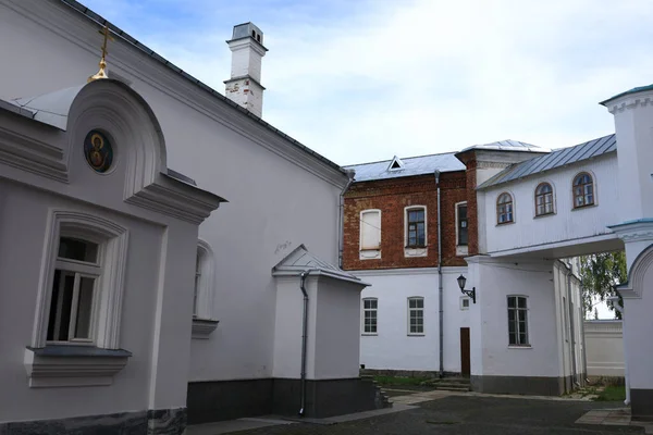 Inre Gården Valaam Kloster Sommar Ryssland — Stockfoto