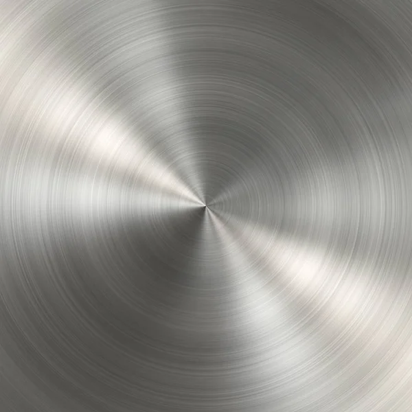 Textura escovada circular em metal — Fotografia de Stock