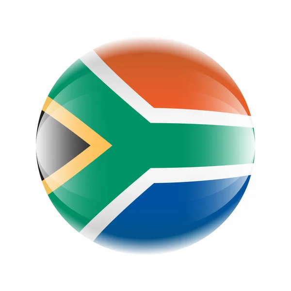 Південна Африка прапора ікони у вигляді м'яча. Векторні EPS 10 — стоковий вектор