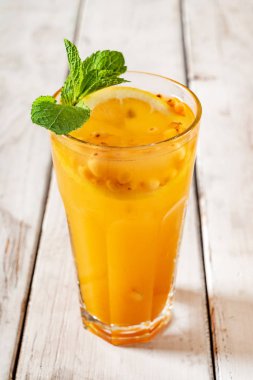 çilek limonata yaz, yakın çekim