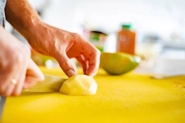 Male Chef Work Close — Stock Photo, Image