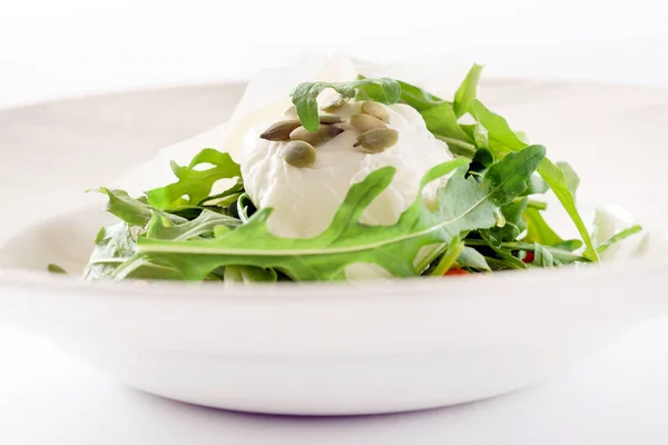 Fresh Salad Arugula Close — Stock Photo, Image