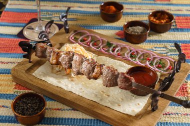 ızgara kebap sosu, yakın çekim