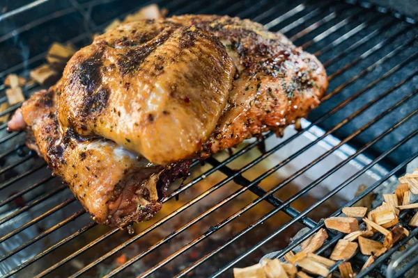 Marinated Turkey Bbq Close — Stock Photo, Image