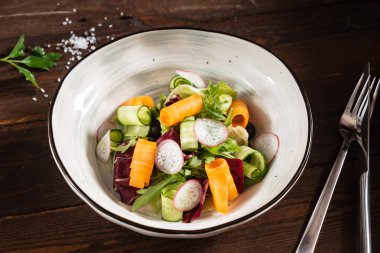 taze sebze salatası, yakın