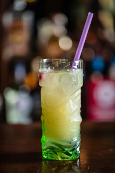 Fresh Summer Cocktail Bar Close — Stock Photo, Image