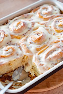 rulo tarçın krem, yakın çekim 