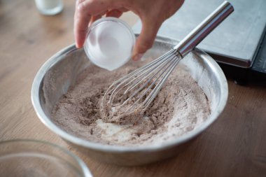 Şef yapımı kek, yakın çekim