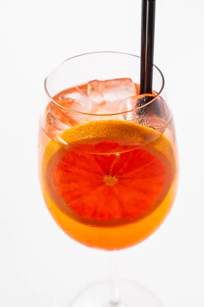 Koktejl Grapefruity Zblízka — Stock fotografie