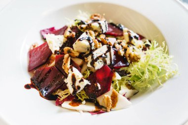 pancar salatası peynir, yakın çekim