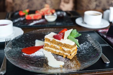 Havuçlu kek, kapat.