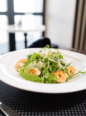 salata karides, yakın çekim