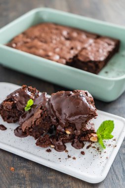 fındık ile kek yakın çekim