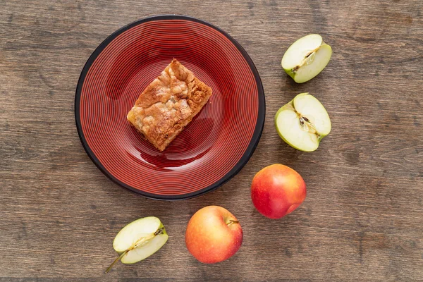 Őszi Almás Pite Közelről — Stock Fotó