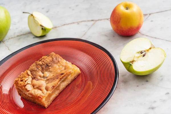Autumn Apple Pie Close — Stock Photo, Image