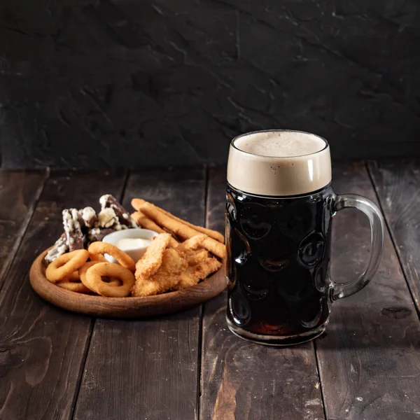 Aperitivo Bar Cerveja Batatas Fritas — Fotografia de Stock