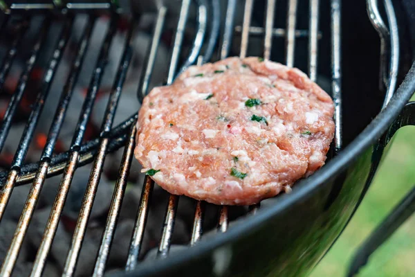 Hamburger Sült Szelet Közelről — Stock Fotó