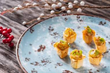 Noel kanepeler ördek ile