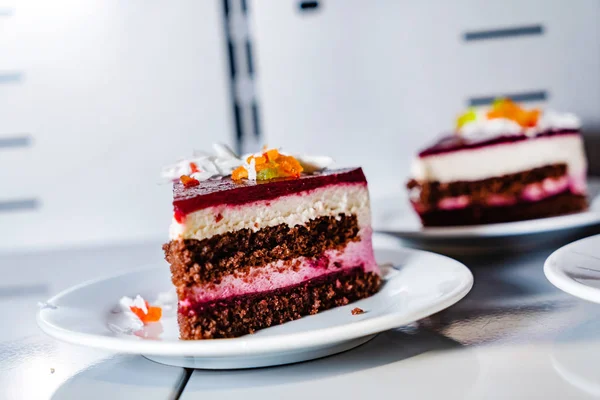 Cake Het Café Close — Stockfoto
