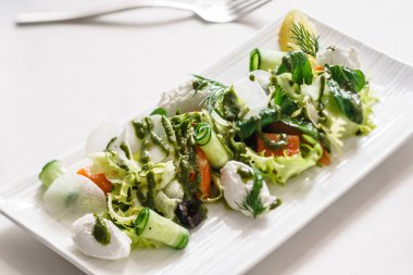 salata peynirli bahar, yakın çekim