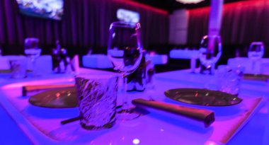 Set yemek için masa, yakın çekim