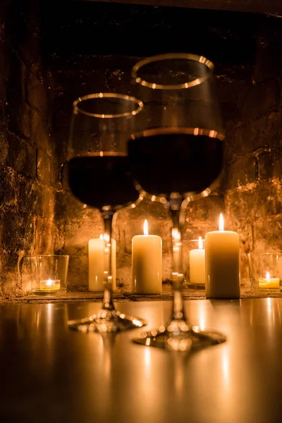 Wein Und Feuer Aus Nächster Nähe — Stockfoto