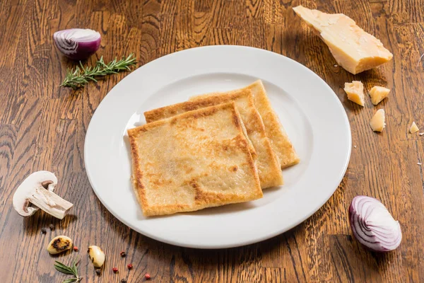 Krep Peynir Yakın Çekim — Stok fotoğraf