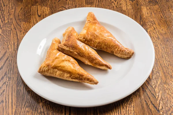 Pastel Con Verduras Primer Plano — Foto de Stock