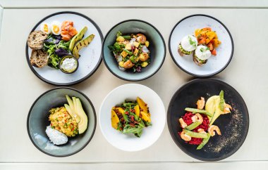 gurme restoran, kümesinde yakın çekim