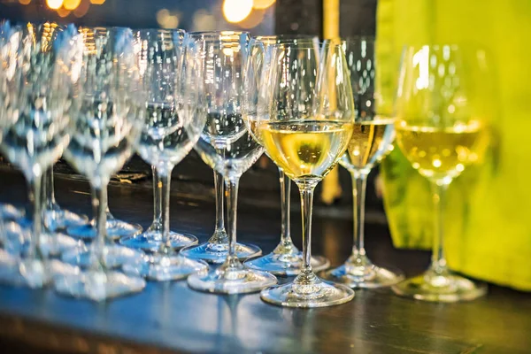 Glasses Wine Close — Stock Photo, Image