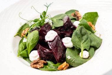 salata ile pancar, yakın çekim