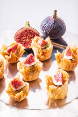 Noel aperatifler masada, yakın çekim