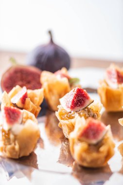 Noel aperatifler masada, yakın çekim