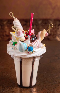 milkshake ile Marshmallow, yakın çekim