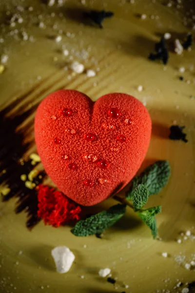 Pastelería Forma Corazón Cerca —  Fotos de Stock