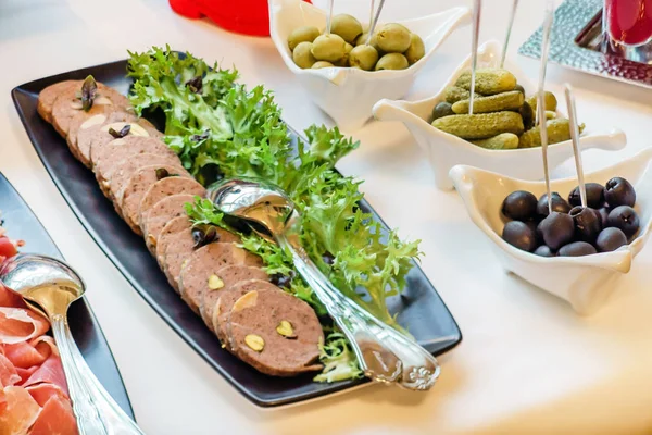 Catering Banquet Table Close — Stock Photo, Image