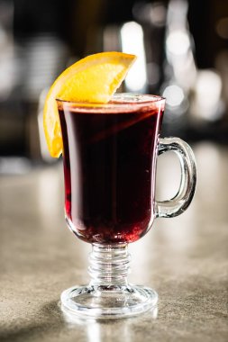 portakal, mulled şarap yakın çekim