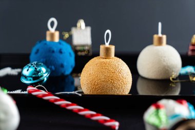 Yaratıcı Noel hamur işleri, yakın çekim