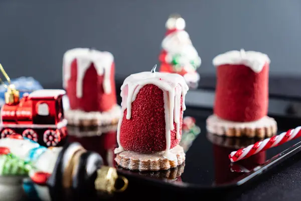 Gâteau Noël Créatif Gros Plan — Photo