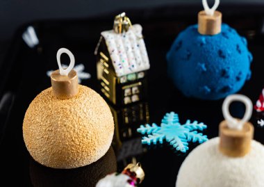 Yaratıcı Noel hamur işleri, yakın çekim