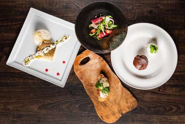 akşam yemeği restoranda, yakın çekim