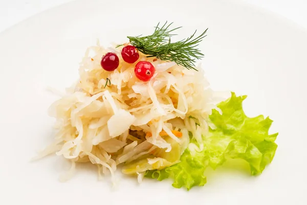 Ensalada Chucrut Con Arándanos Cerca —  Fotos de Stock