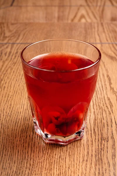 Fruit Drink Cranberries Close — Stock Photo, Image