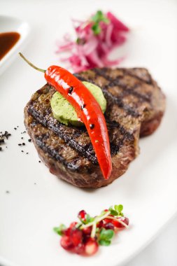 Tereyağlı, ızgara çizgi yakın çekim