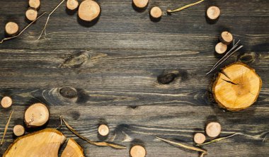 Ahşap tahta üzerinde doğa arka plan