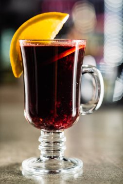 portakal, mulled şarap yakın çekim